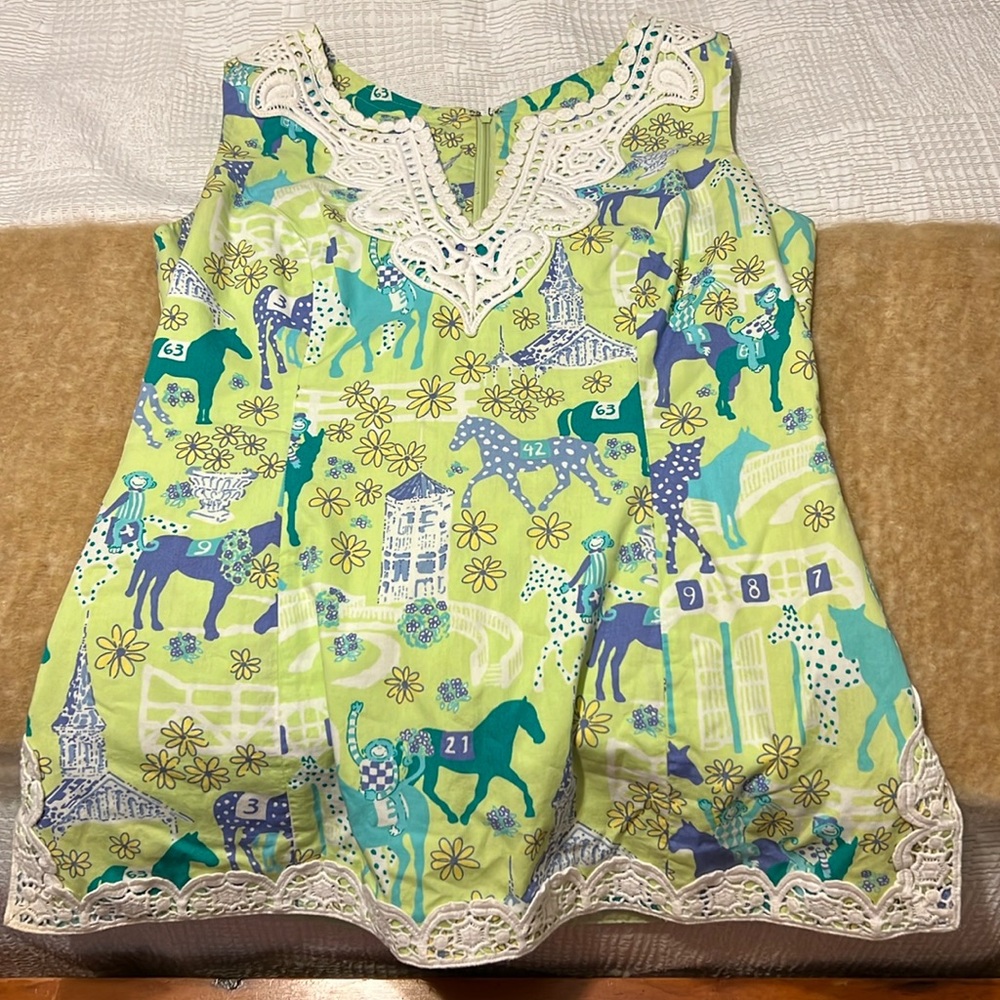 lily pulitzer low rider derby days top size 2